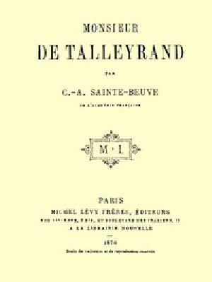 [Gutenberg 42554] • Monsieur de Talleyrand